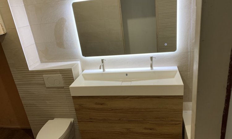 La création de salle de bain à Diemoz